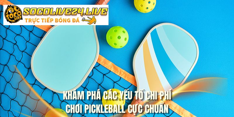 Khám phá các yếu tố chi phí chơi pickleball cực chuẩn