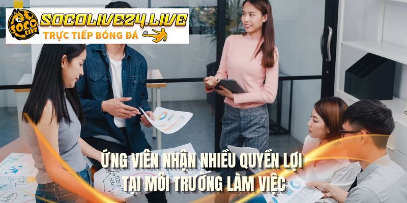 Ứng viên nhận nhiều quyền lợi tại môi trường làm việc
